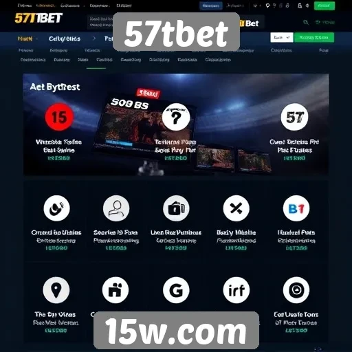 Recursos e funcionalidades do site 57tbet